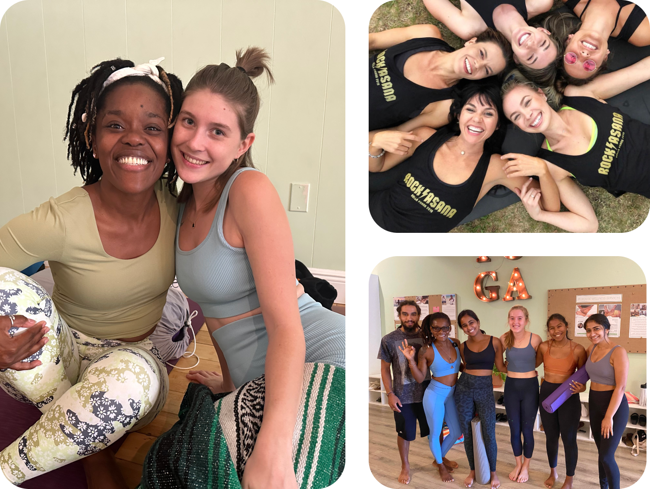 bella prana yoga students collage updated